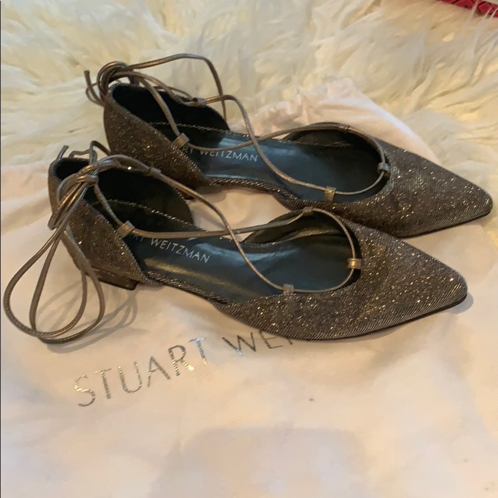 Stuart Weitzman Gillian Lace up d’Orsay Flat